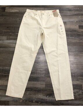 Levi's 80's Mom Jeans Womens 28x30 Cream Colored Jeans New with Tags